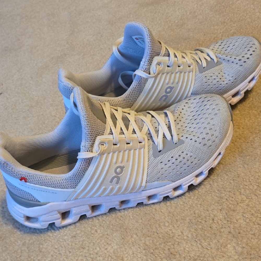 On Running Light Gray Athletic Shoes